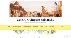 Desktop Screenshot of centrovaikuntha.com